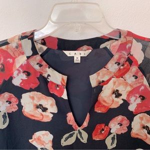 Cabi floral blouse